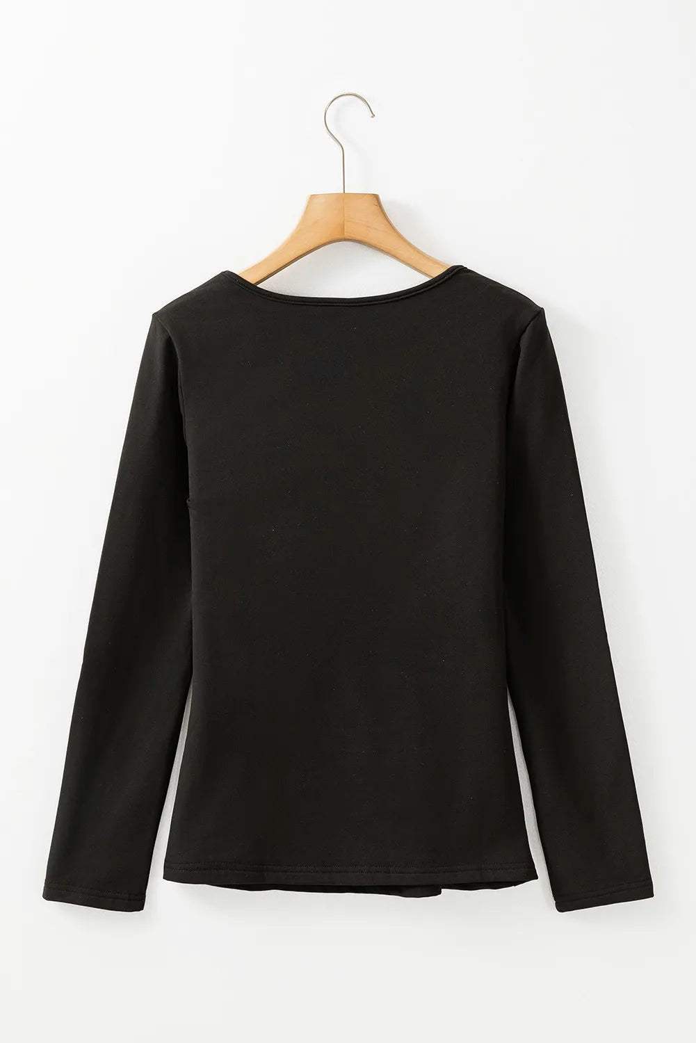 Round Neck Long Sleeve Top - Trendsi - Flyclothing LLC
