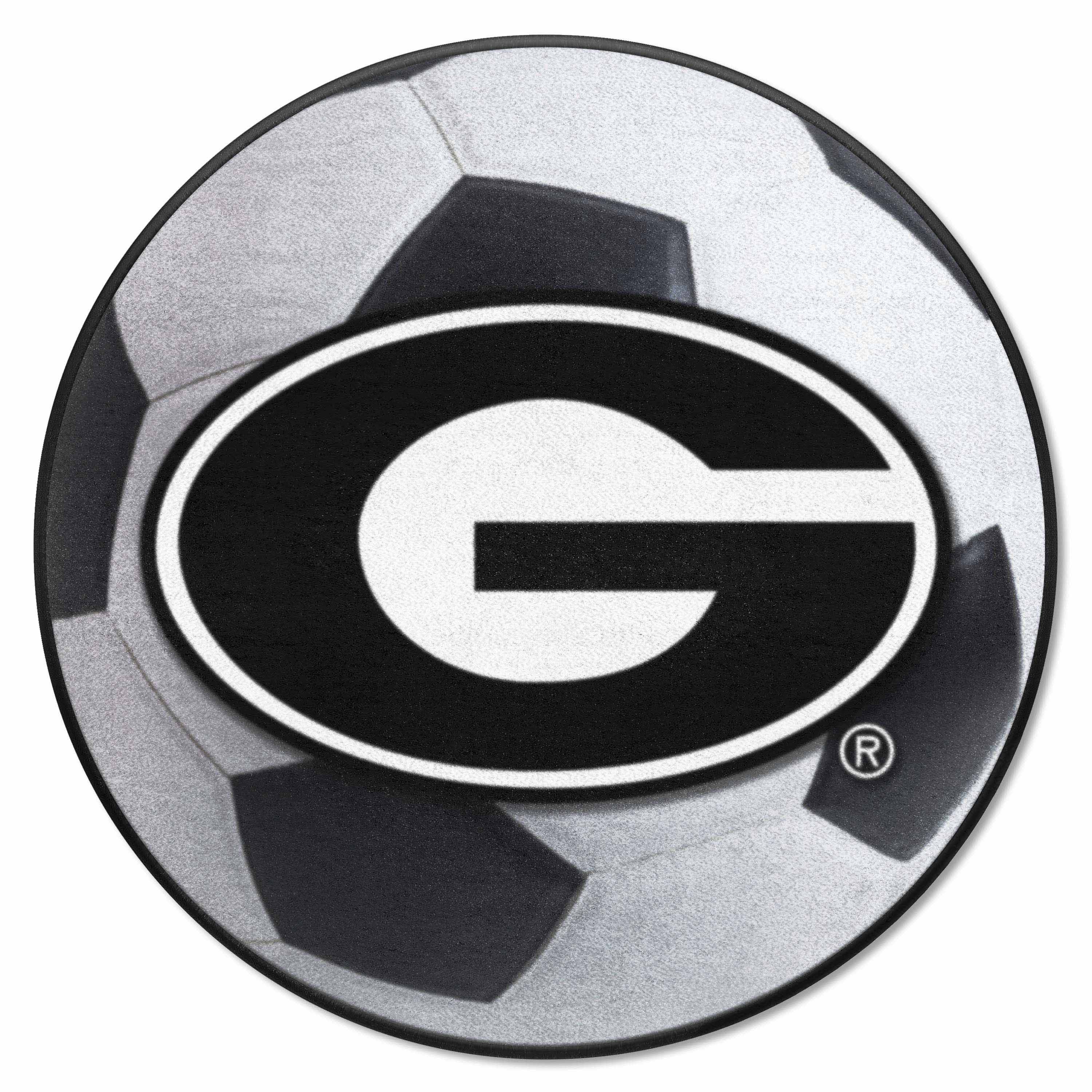 Georgia Bulldogs Soccer Ball Rug - 27in. Diameter - Georgia