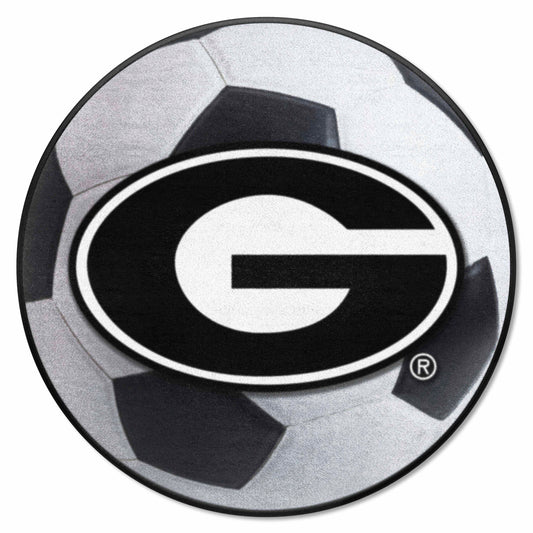 Georgia Bulldogs Soccer Ball Rug - 27in. Diameter - Georgia