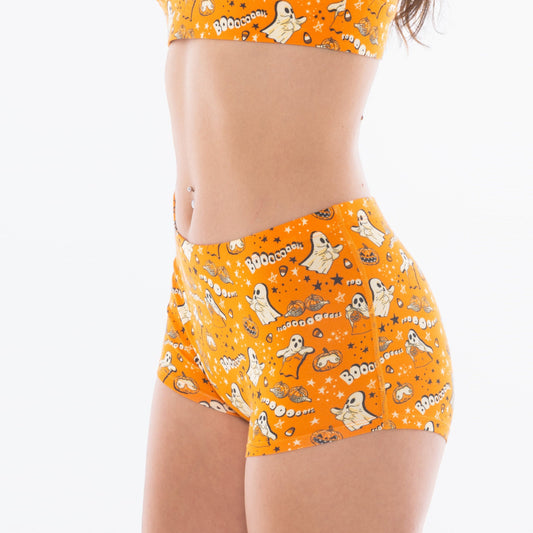 The Paranormal Entitty | Ghost Busts Modal Boyshort Underwear - Shinesty