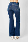 Judy Blue Full Size Hw Angled Side Seam Detail Flare Jeans Plus Size - Trendsi - Flyclothing LLC