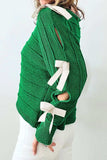 Bow Cutout Round Neck Long Sleeve Knit Top - Trendsi - Flyclothing LLC