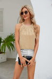 Sequin Grecian Neck Tank - Trendsi - Flyclothing LLC