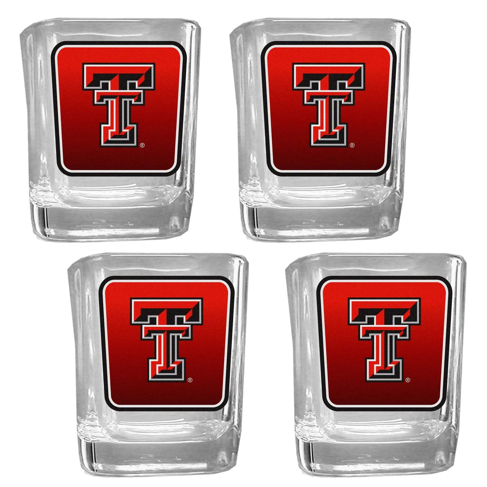 Texas Tech Raiders Team Shot Glass 4 pk - Texas Tech Raiders