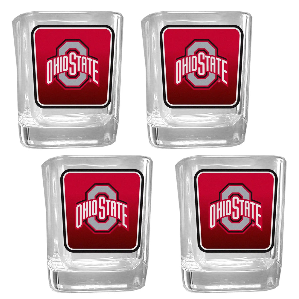 Ohio St. Buckeyes Team Shot Glass 4 pk - Ohio St. Buckeyes