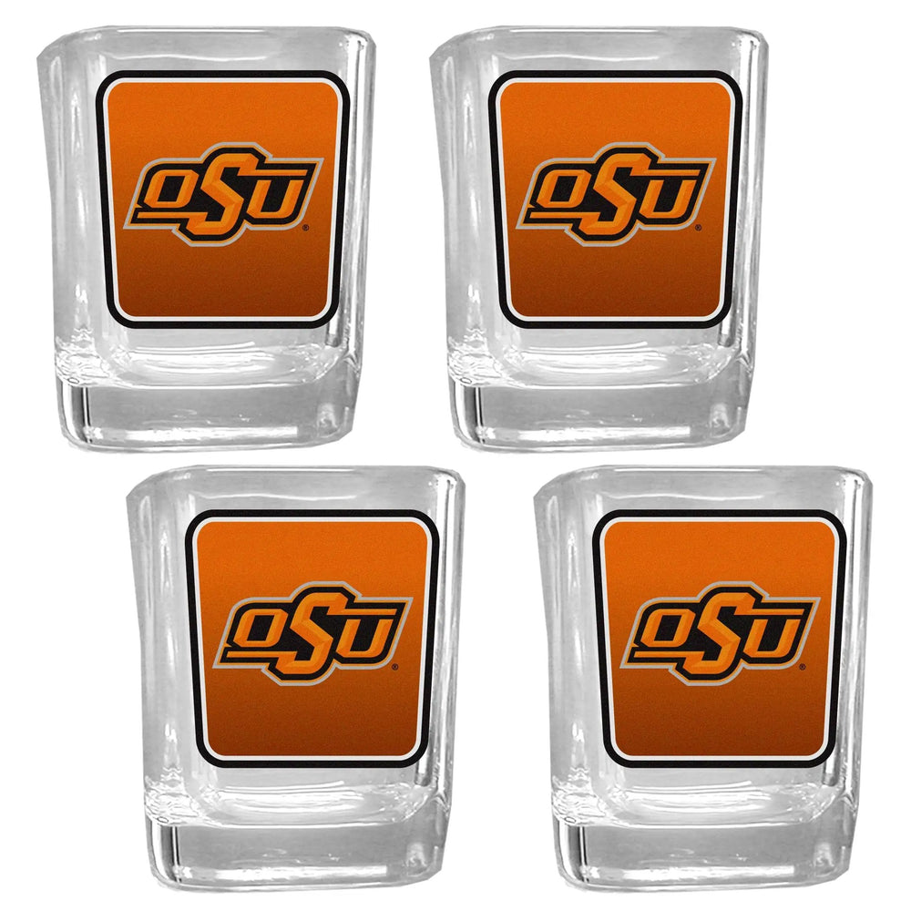 Oklahoma St. Cowboys Team Shot Glass 4 pk - Oklahoma St. Cowboys