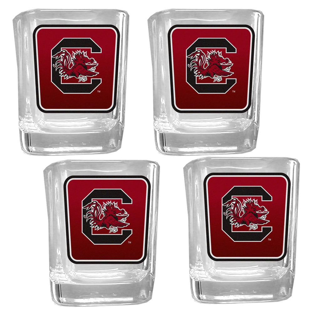 S. Carolina Gamecocks Team Shot Glass 4 pk - S. Carolina Gamecocks