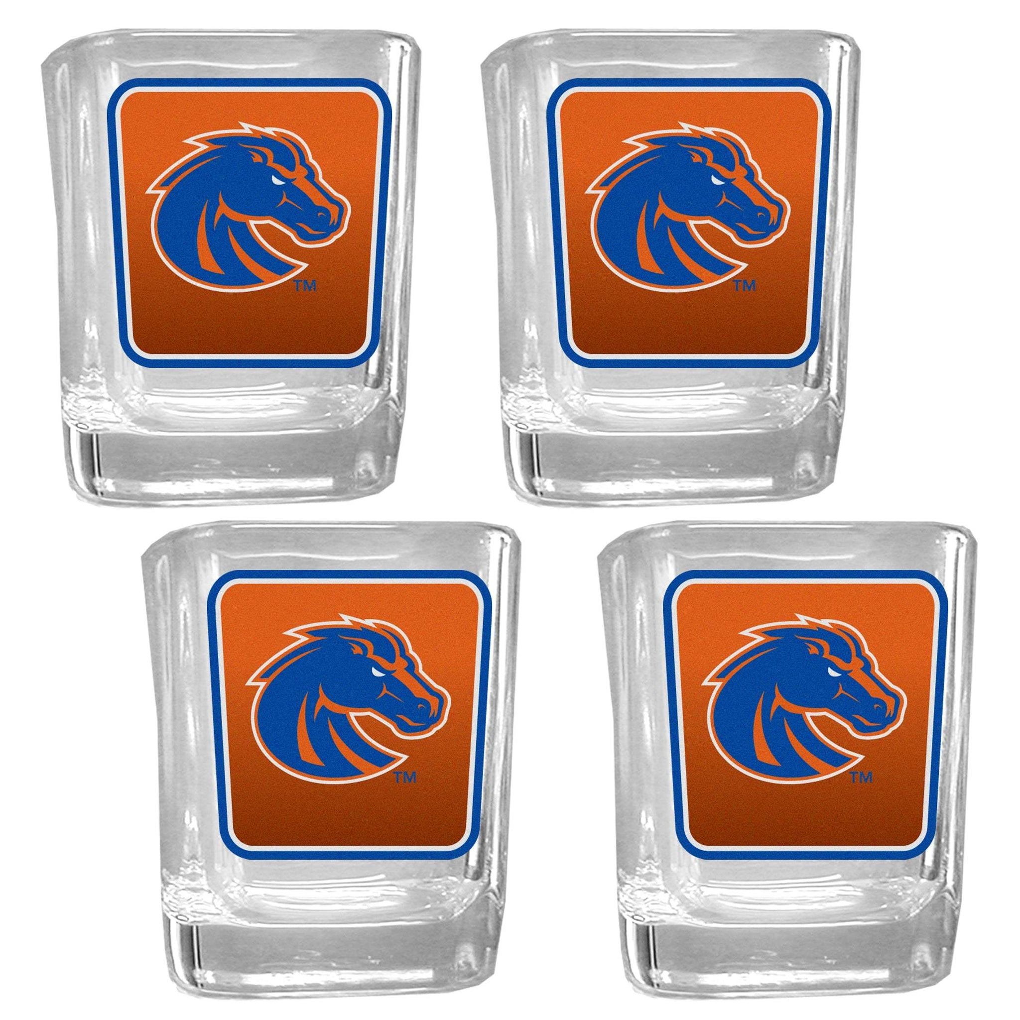 Boise St. Broncos Team Shot Glass 4 pk - Boise St. Broncos - Flyclothing LLC