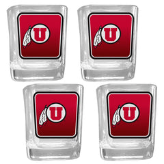 Utah Utes Team Shot Glass 4 pk