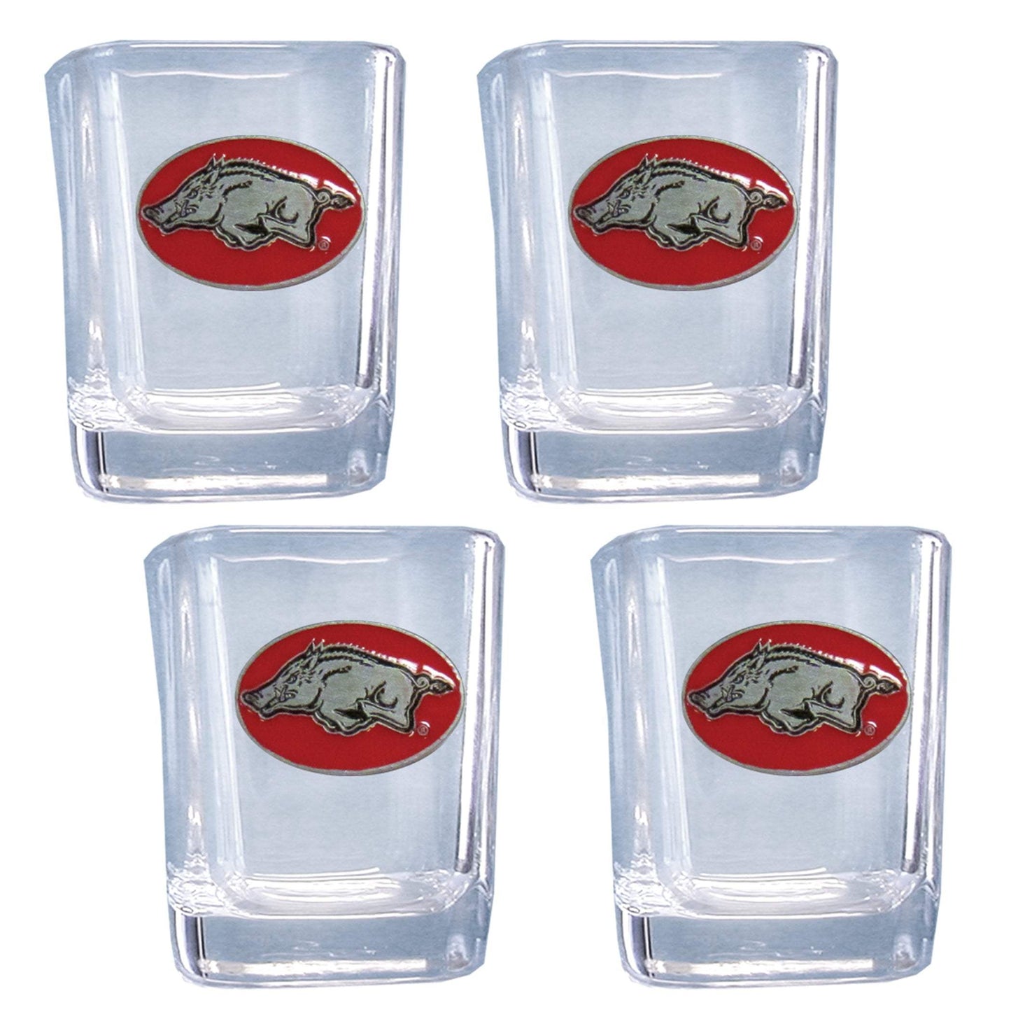 Arkansas Razorbacks Shot Glass, 4 pk - Arkansas Razorbacks - Flyclothing LLC