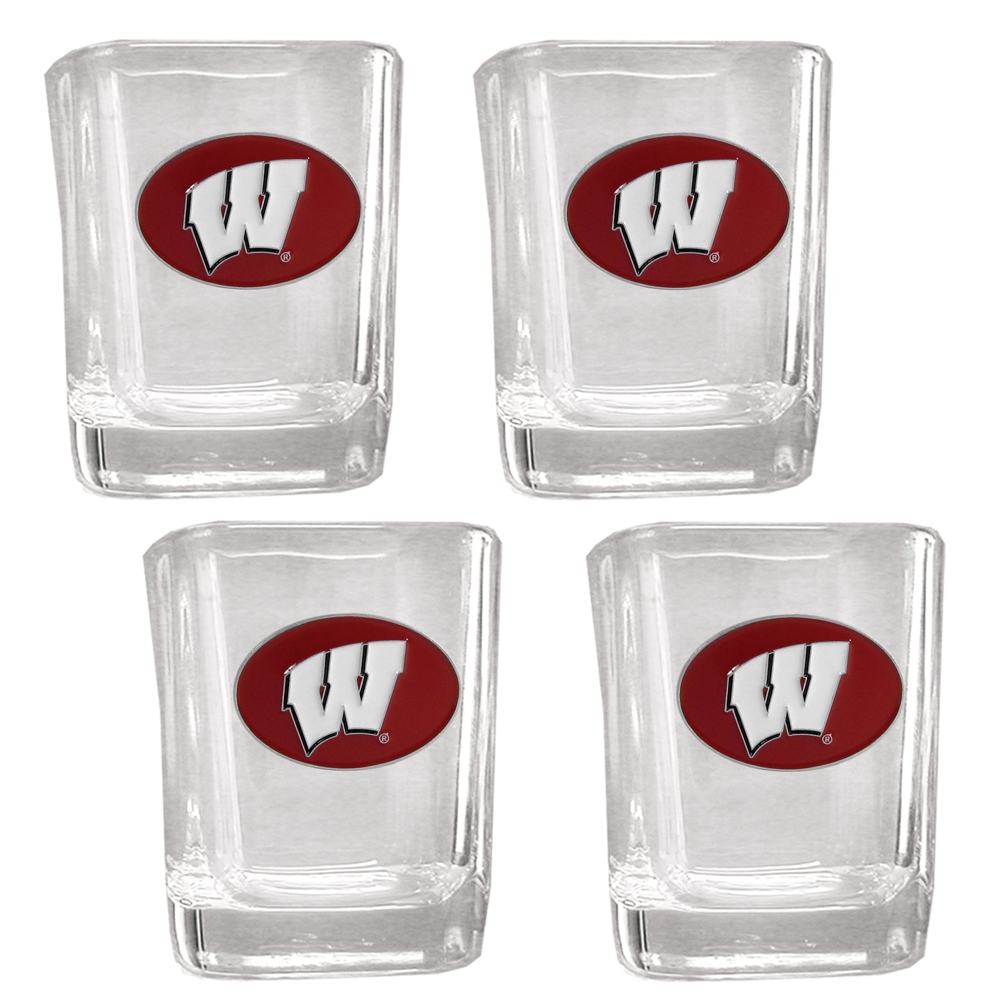 Wisconsin Badgers Shot Glass, 4 pk