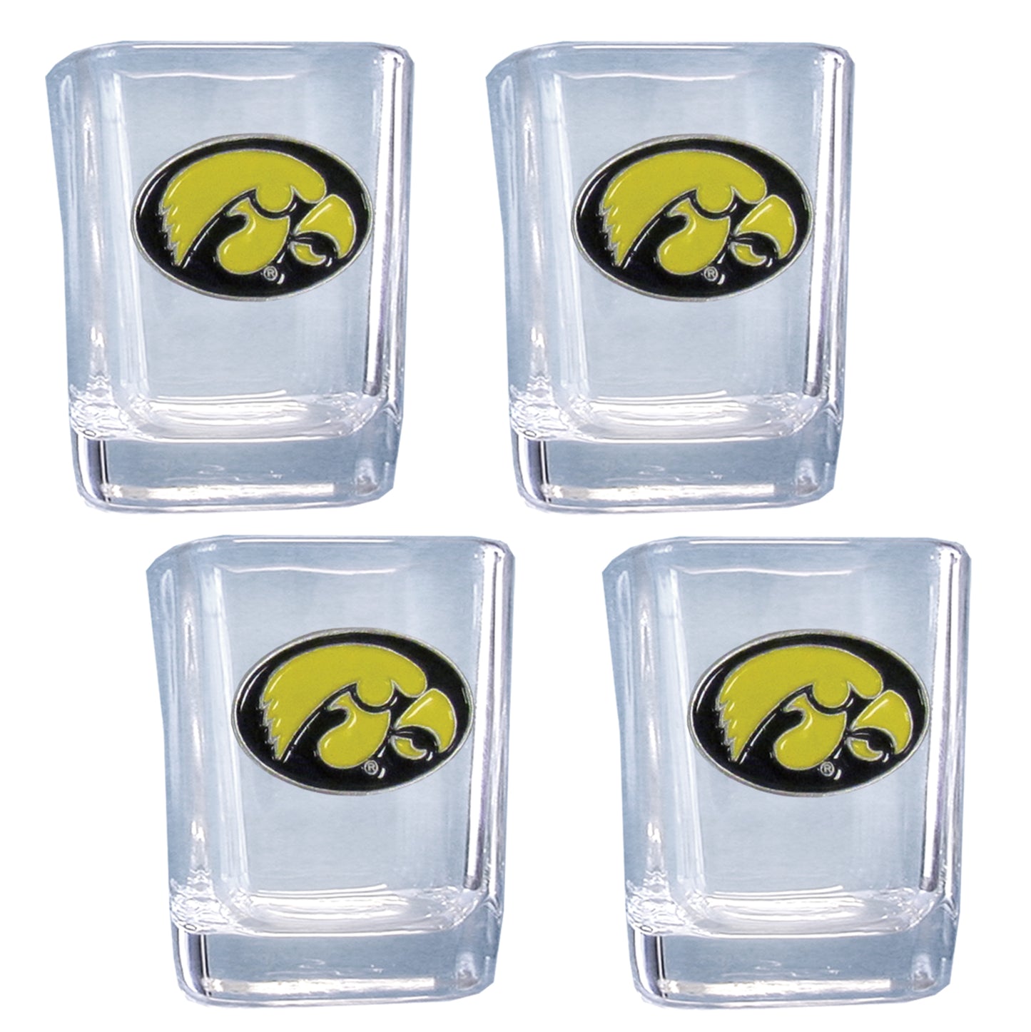 Iowa Hawkeyes Shot Glass, 4 pk