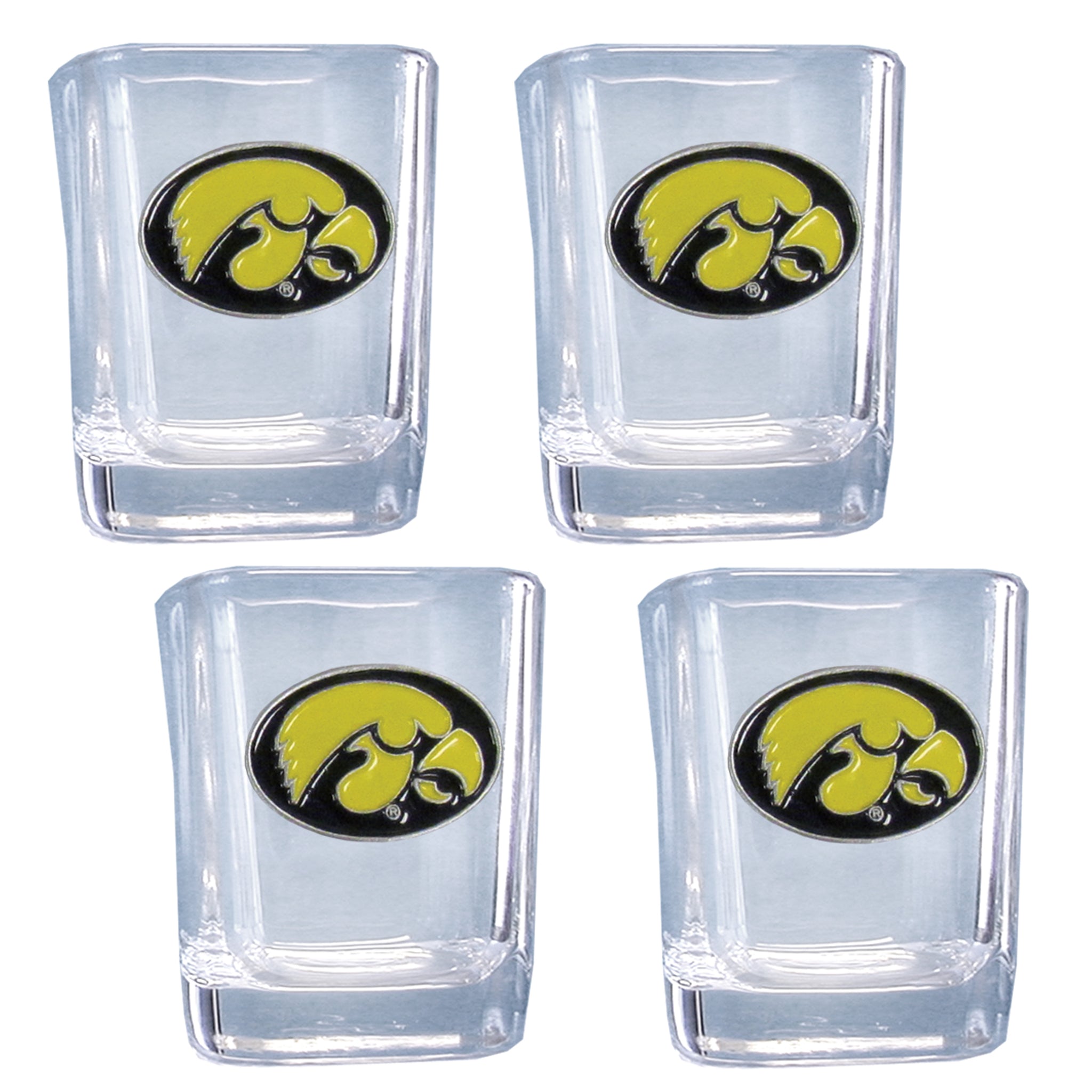 Iowa Hawkeyes Shot Glass, 4 pk