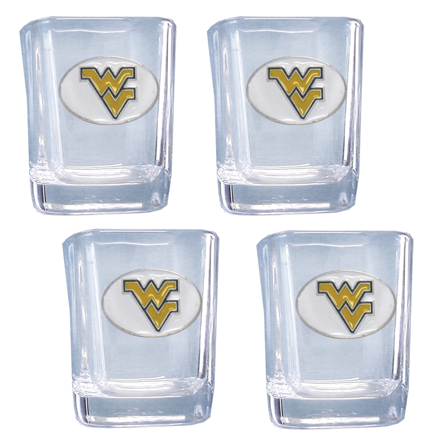 W. Virginia Mountaineers Shot Glass, 4 pk