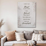 Blessed Is She Who Has Believed - Luke 1:45 Faith Wall Art III - Tailored Canvases - Flyclothing LLC