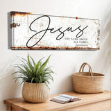 Jesus The Name Above All Names - Philippians 2:9 Faith Sign II - Tailored Canvases - Flyclothing LLC