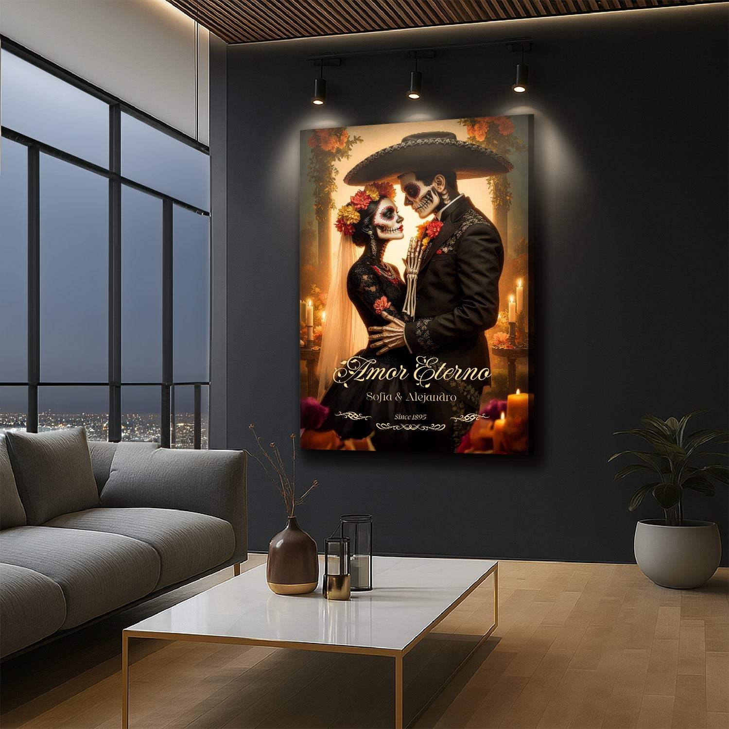 Personalized Eternal Love Halloween Sign - Tailored Canvases - Flyclothing LLC