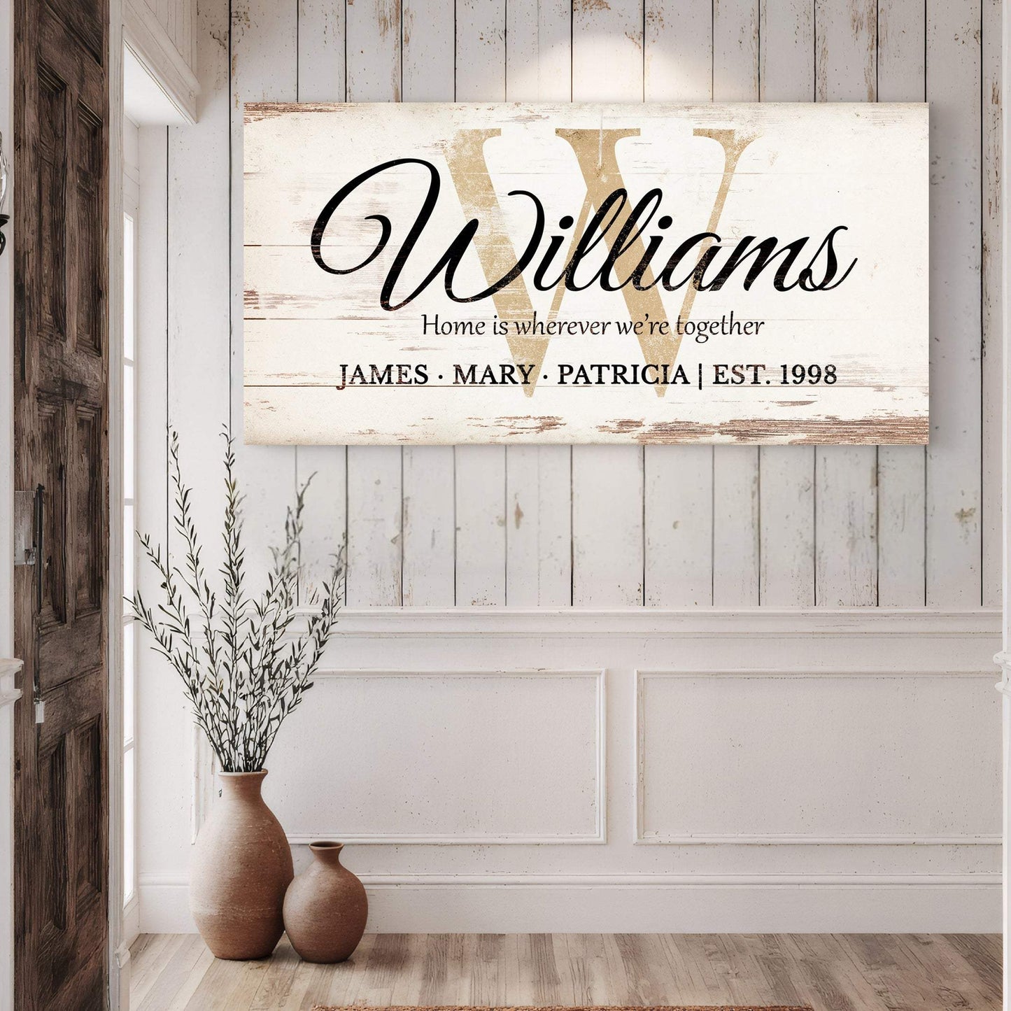 Personalized Family Sign XI - Tailored Canvases - Flyclothing LLC