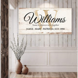 Personalized Family Sign XI - Tailored Canvases - Flyclothing LLC