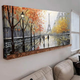 Parisian Rain Cityscape Wall Art - Tailored Canvases - Flyclothing LLC