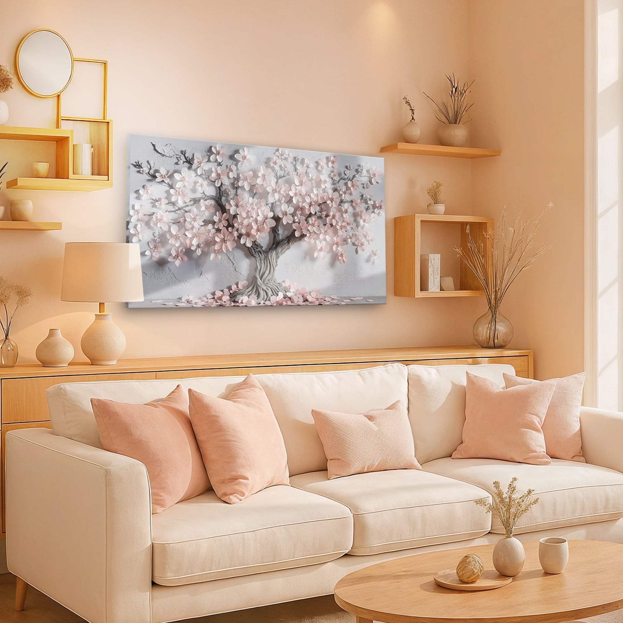 Pastel Blossom Awakening Wall Art - Tailored Canvases - Flyclothing LLC