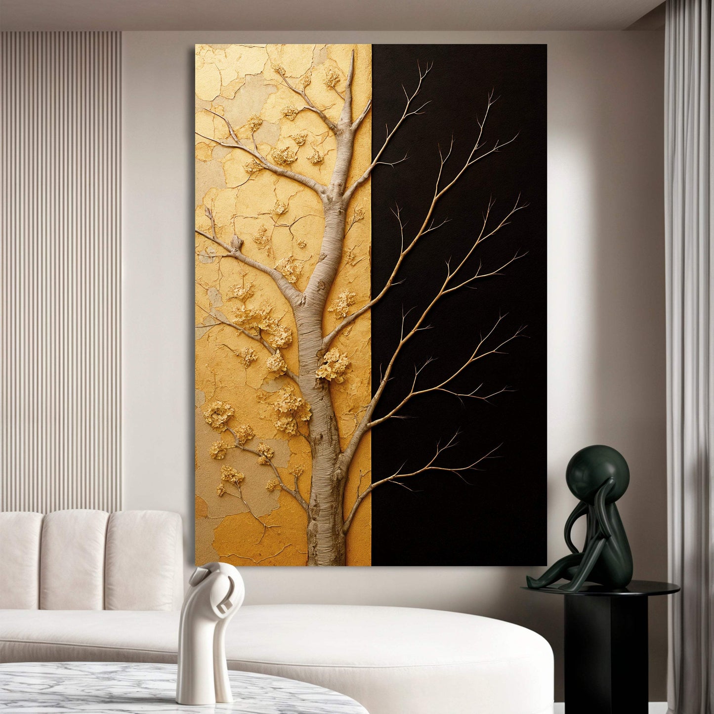 Golden Eclipse Wall Art - Tailored Canvases - Flyclothing LLC