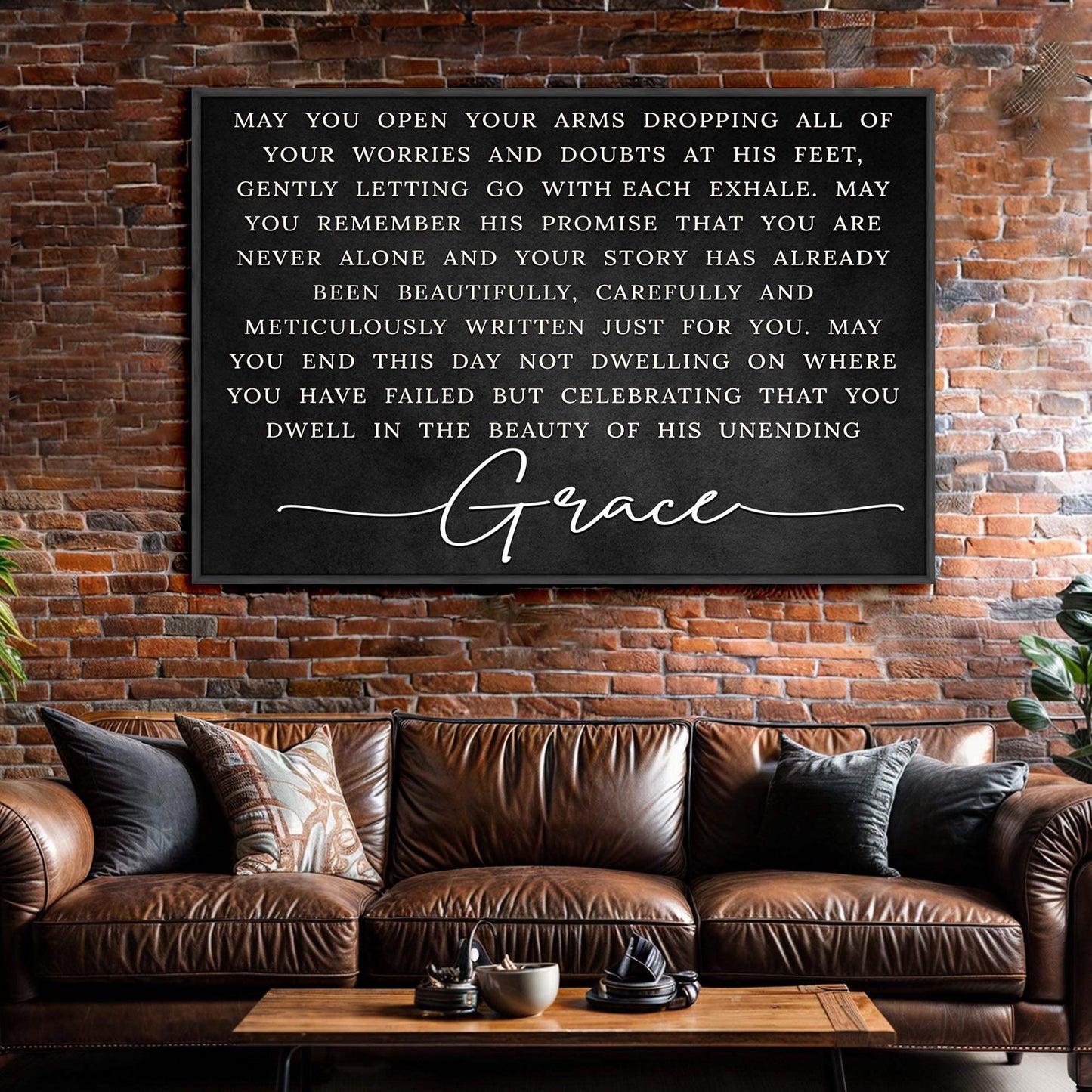 Unending Grace Faith Sign - Tailored Canvases - Flyclothing LLC