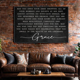 Unending Grace Faith Sign - Tailored Canvases - Flyclothing LLC