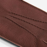 Diego (brown) - Italian gloves made of American deerskin leather with rabbit fur lining - Leather Gloves Online - Flyclothing LLC