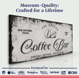 Coffee Bar Sign IV - Tailored Canvases - Flyclothing LLC