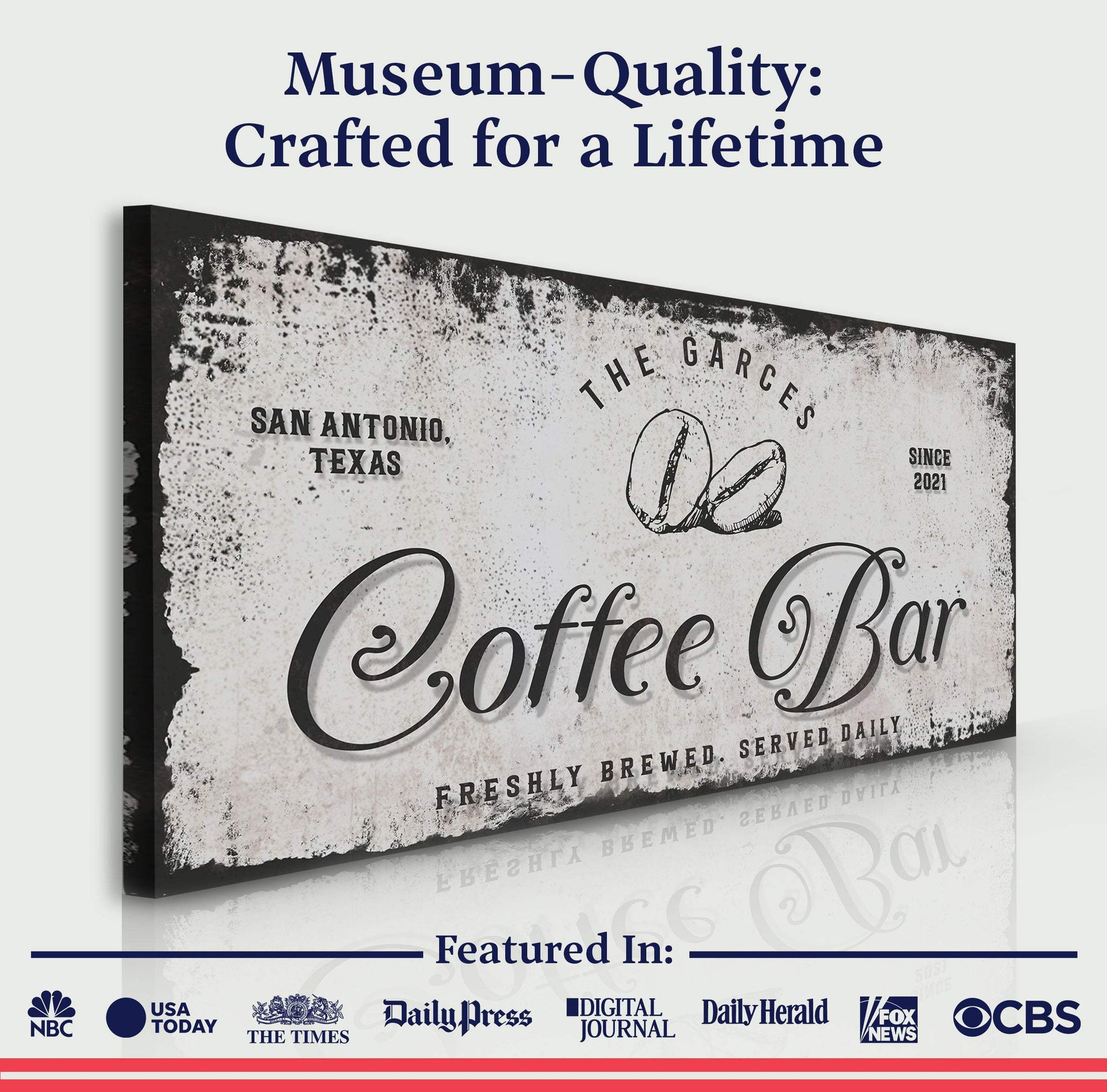 Coffee Bar Sign IV - Tailored Canvases - Flyclothing LLC
