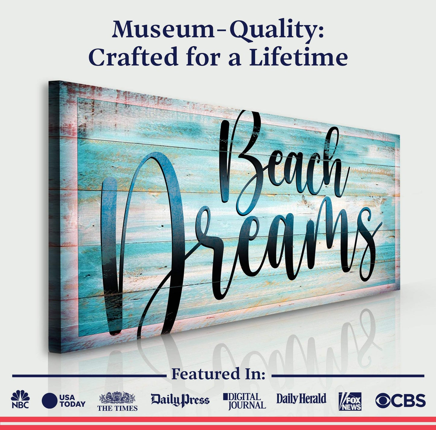 Beach Dreams Sign II - Tailored Canvases - Flyclothing LLC