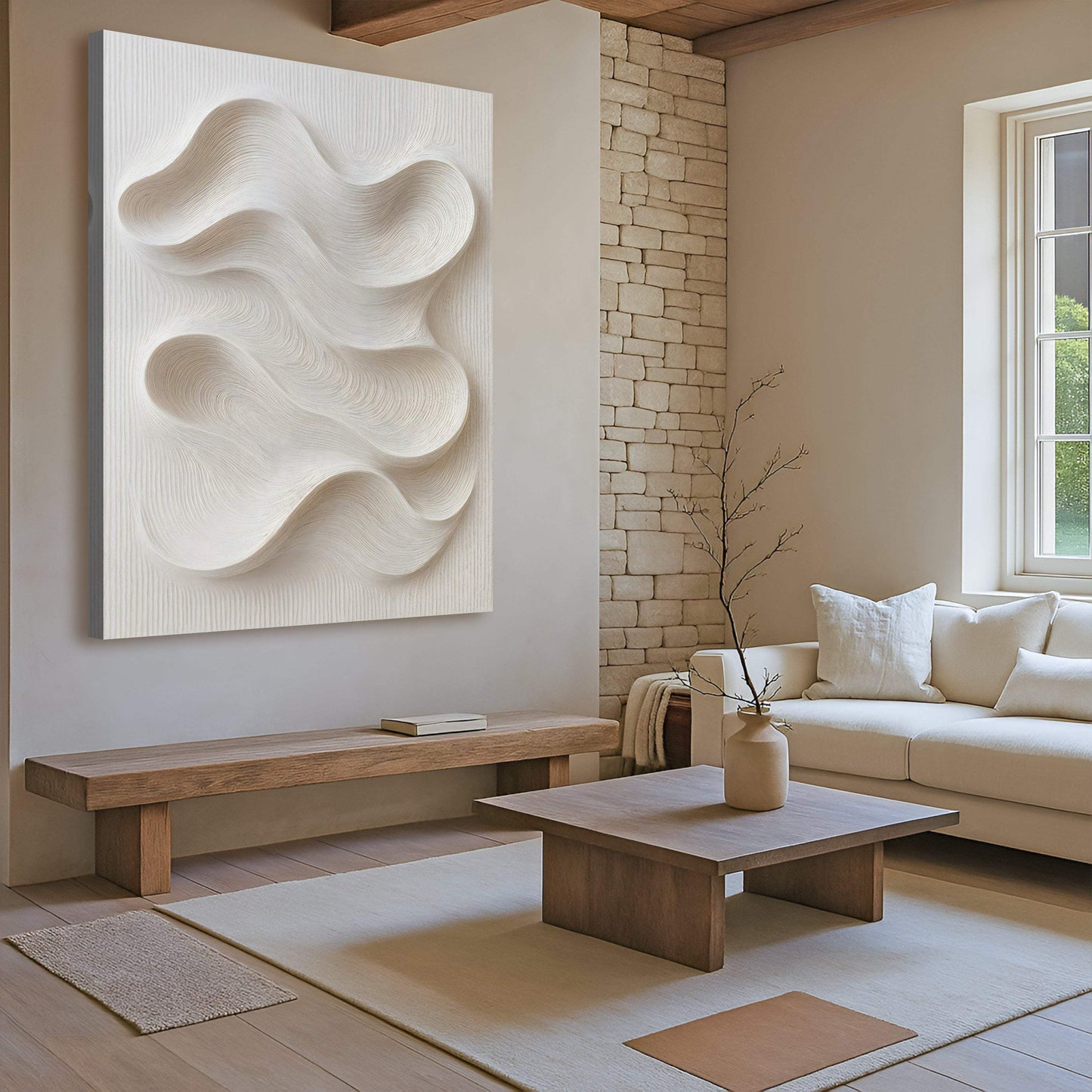 Minimalist Waves Wall Art - Tailored Canvases - Flyclothing LLC