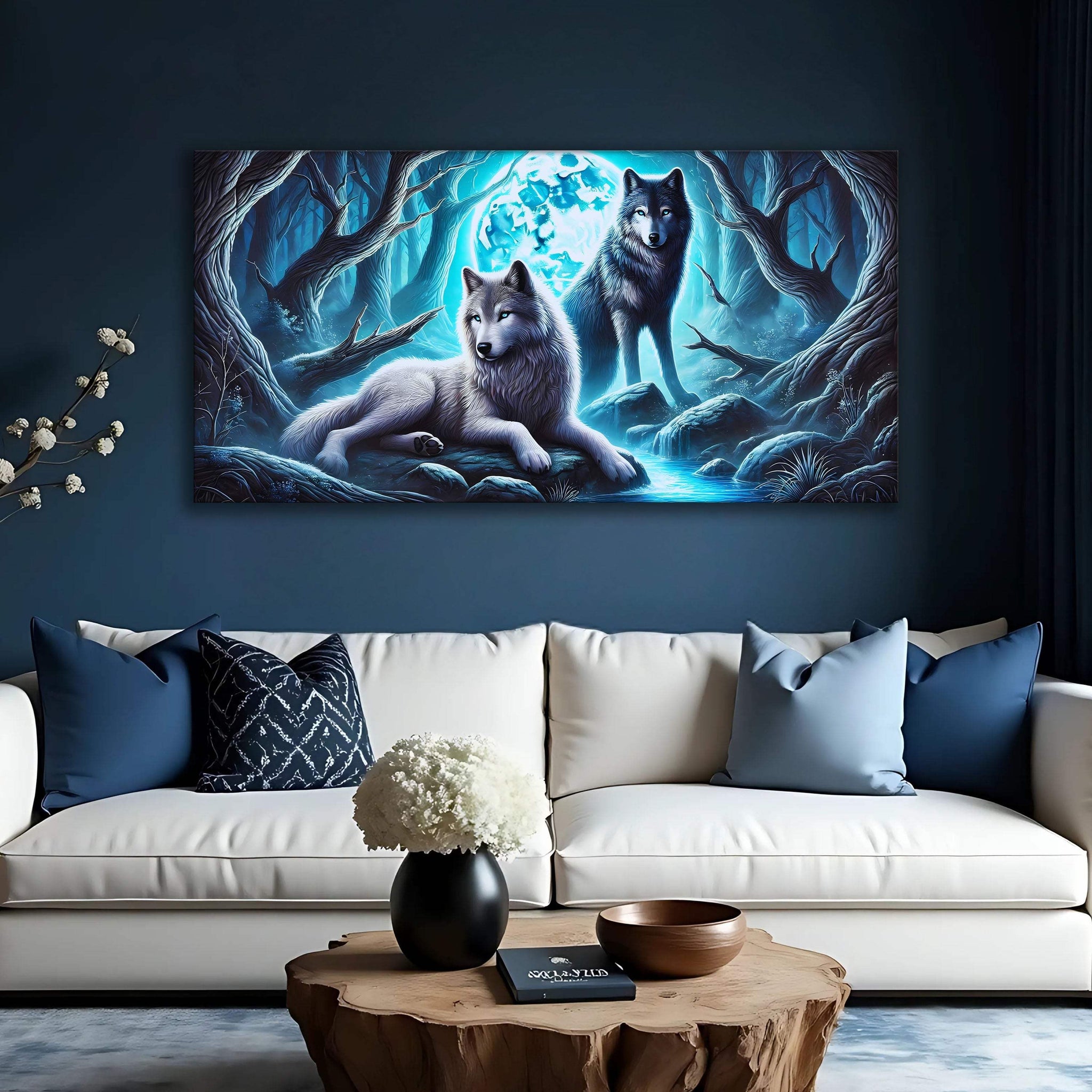 3D Wolves Wall Art - Tailored Canvases - Flyclothing LLC