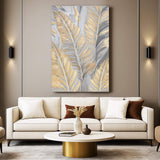 Luxury Gold and Silver Leaf Wall Art - Tailored Canvases - Flyclothing LLC