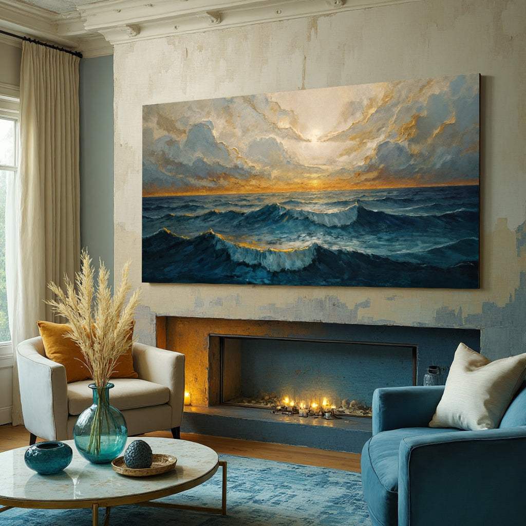 Waterscape Abstract Wall Art XI - Tailored Canvases - Flyclothing LLC