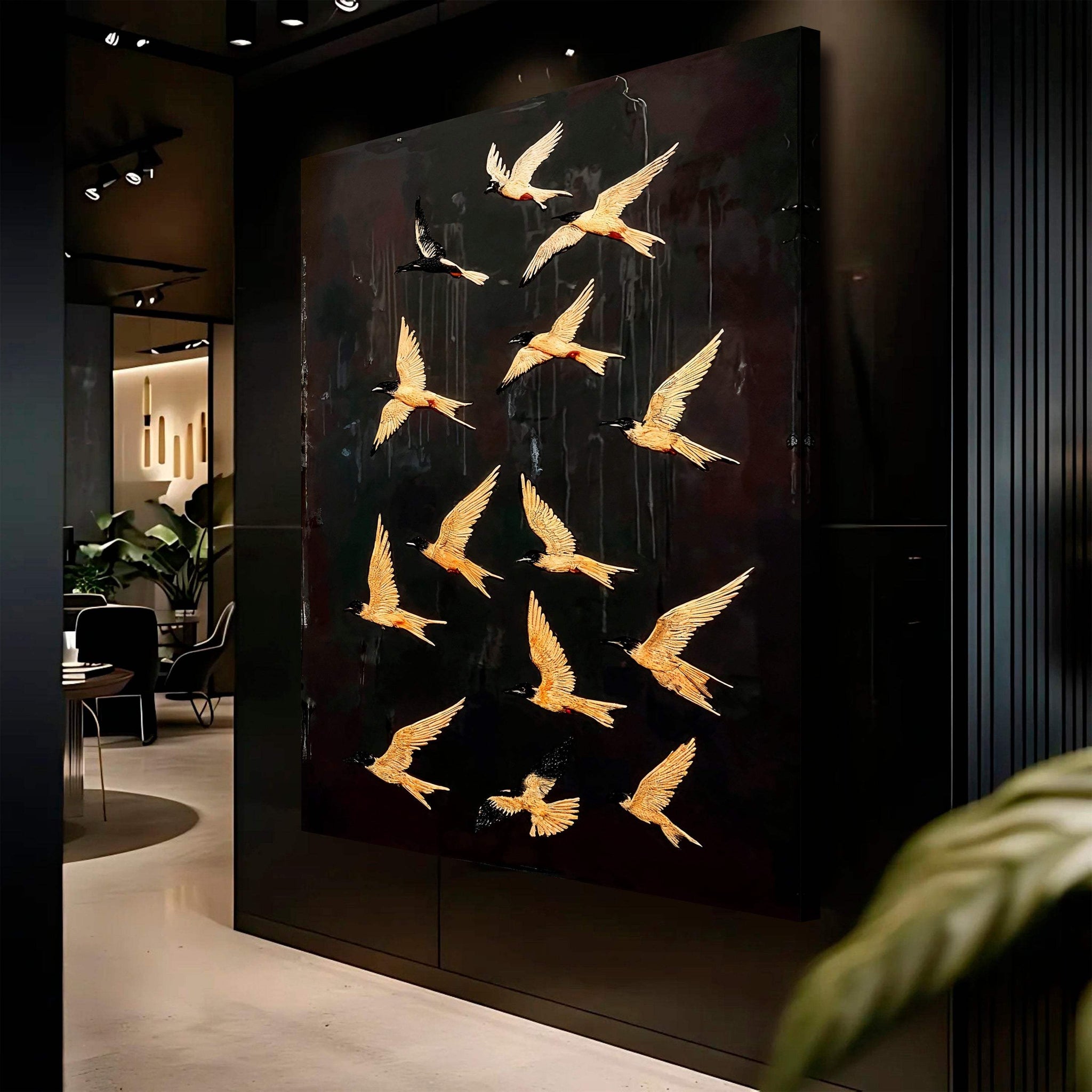 Abstract Flying Swallow Wall Art - Tailored Canvases - Flyclothing LLC