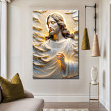 Faith Over Fear, Sacred Serenity Faith Wall Art - Tailored Canvases - Flyclothing LLC