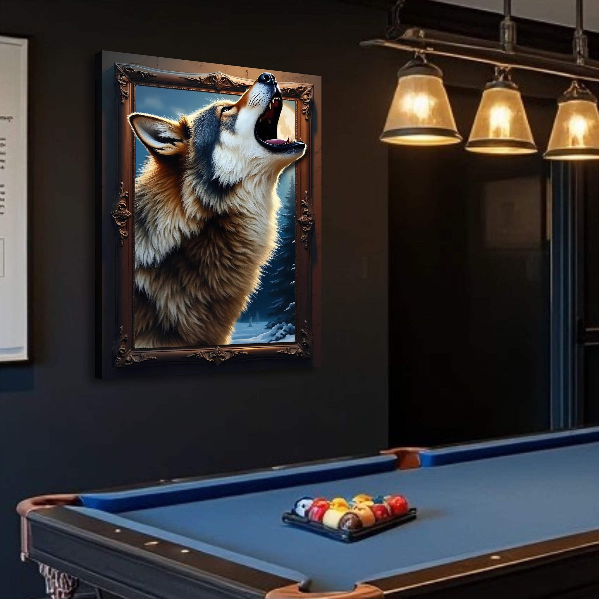 3D Wolf Wall Art - Tailored Canvases - Flyclothing LLC