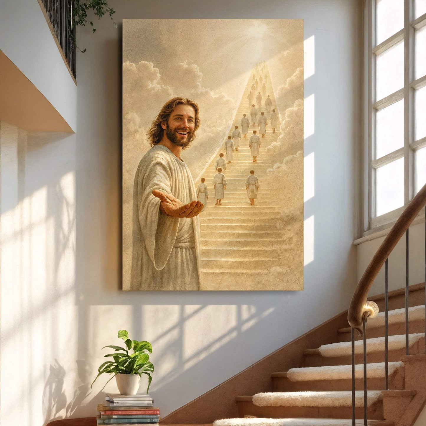 Stairway To Heaven Faith Wall Art - Tailored Canvases - Flyclothing LLC
