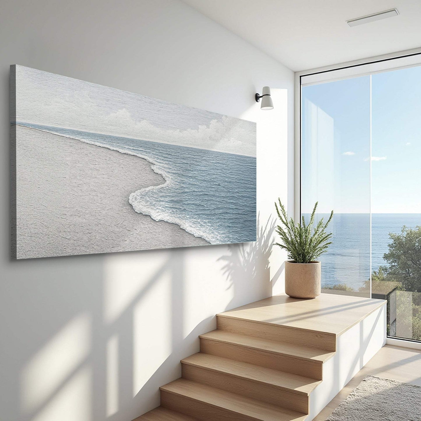 Abstract Beach Shore Wall Art - Tailored Canvases - Flyclothing LLC