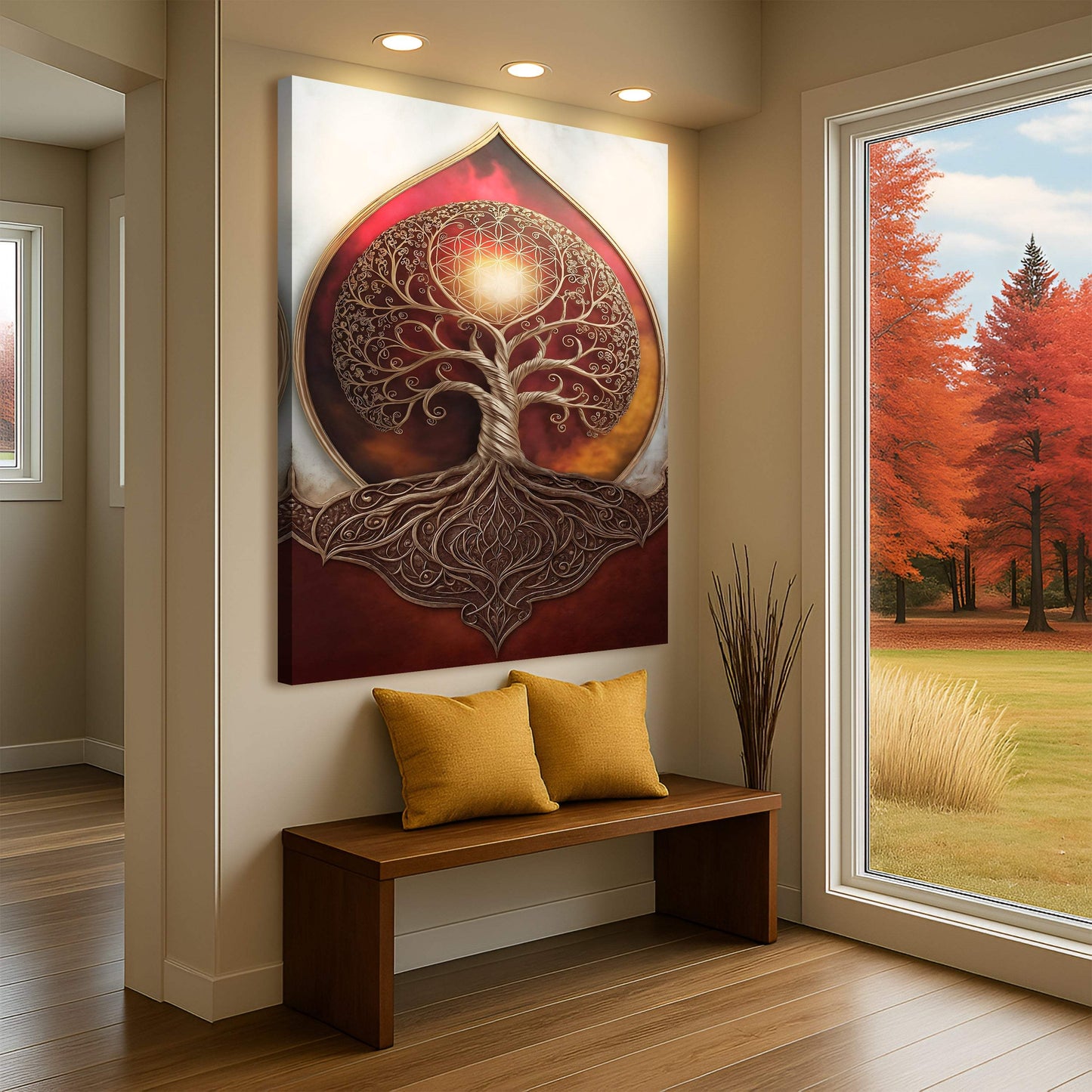 Tree of Life: Sacred Geometry Abstract Wall Art - Tailored Canvases - Flyclothing LLC