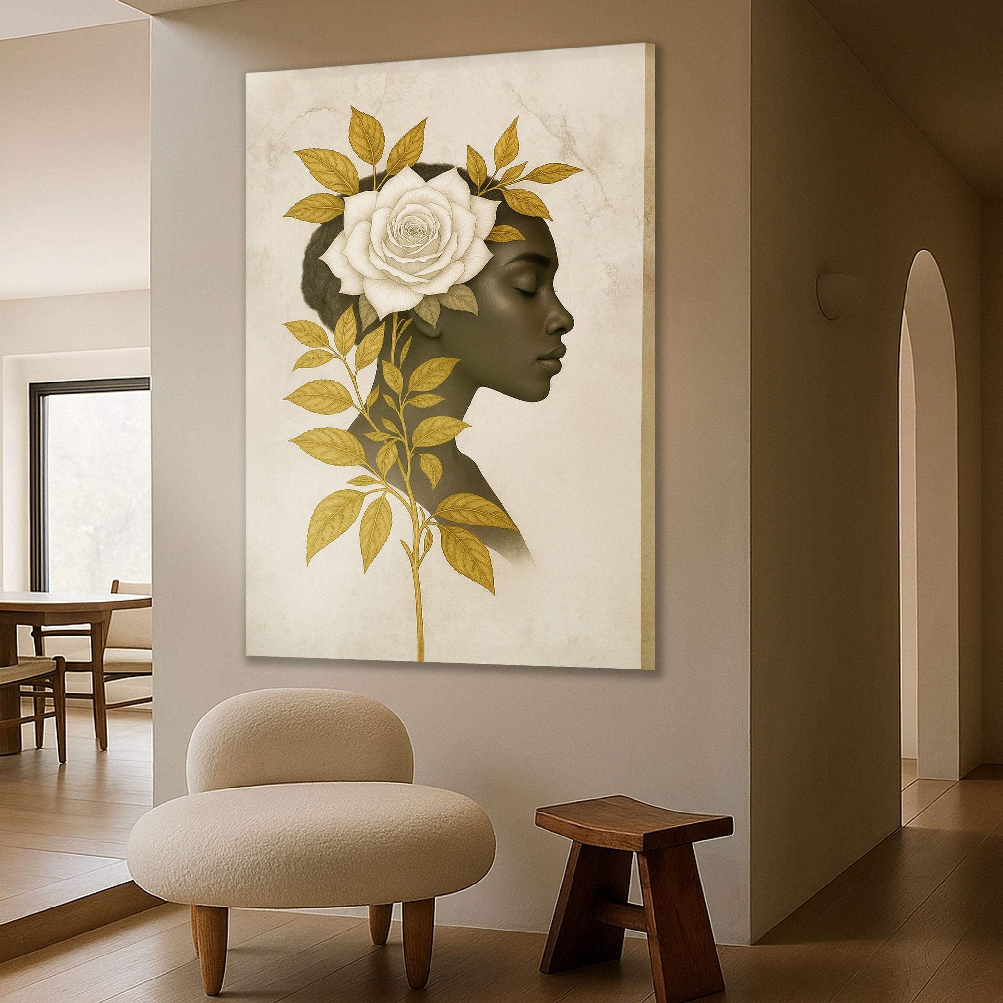 Floral Majesty Wall Art II - Tailored Canvases - Flyclothing LLC