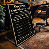 Ingredients For Success Motivational Wall Sign - Tailored Canvases - Flyclothing LLC
