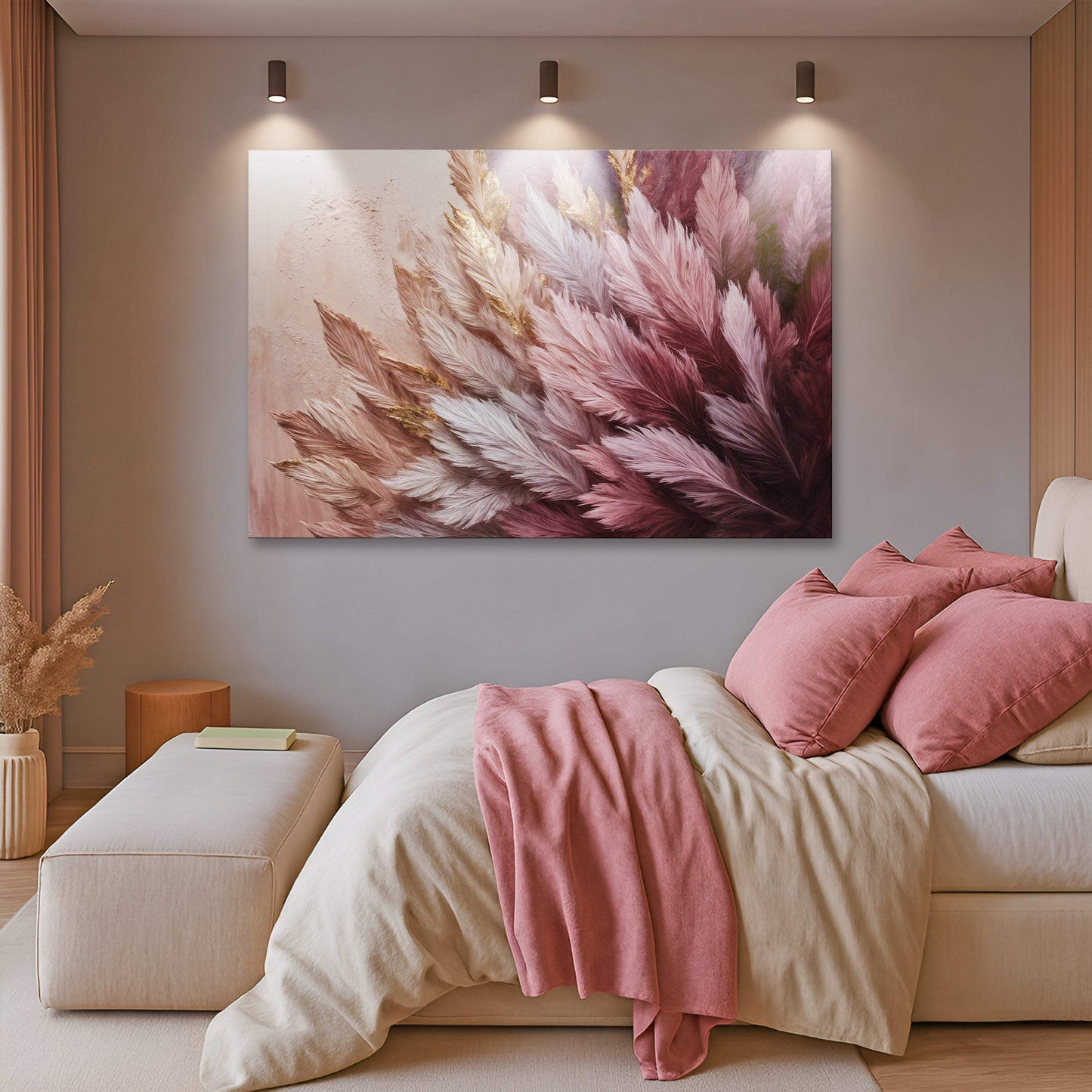 Feather Symphony Wall Art - Tailored Canvases - Flyclothing LLC