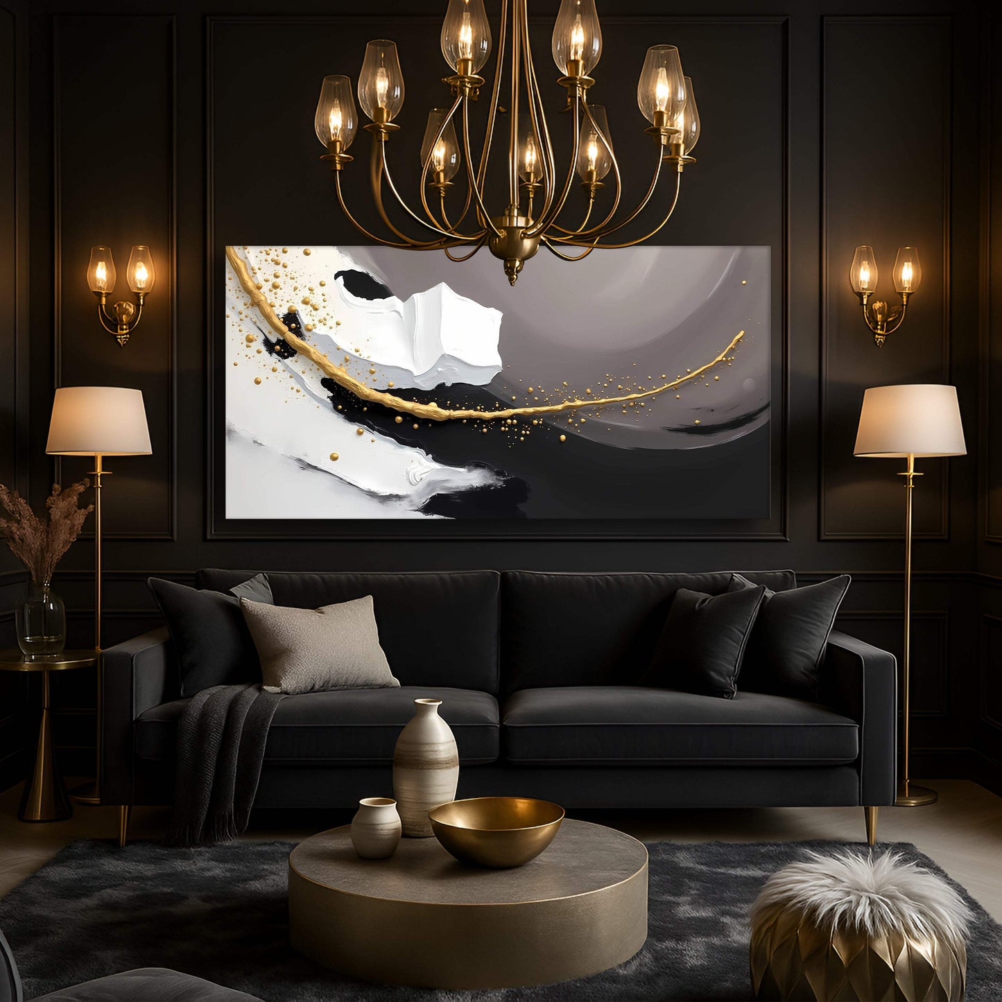 Wave Abstract Wall Art - Tailored Canvases - Flyclothing LLC