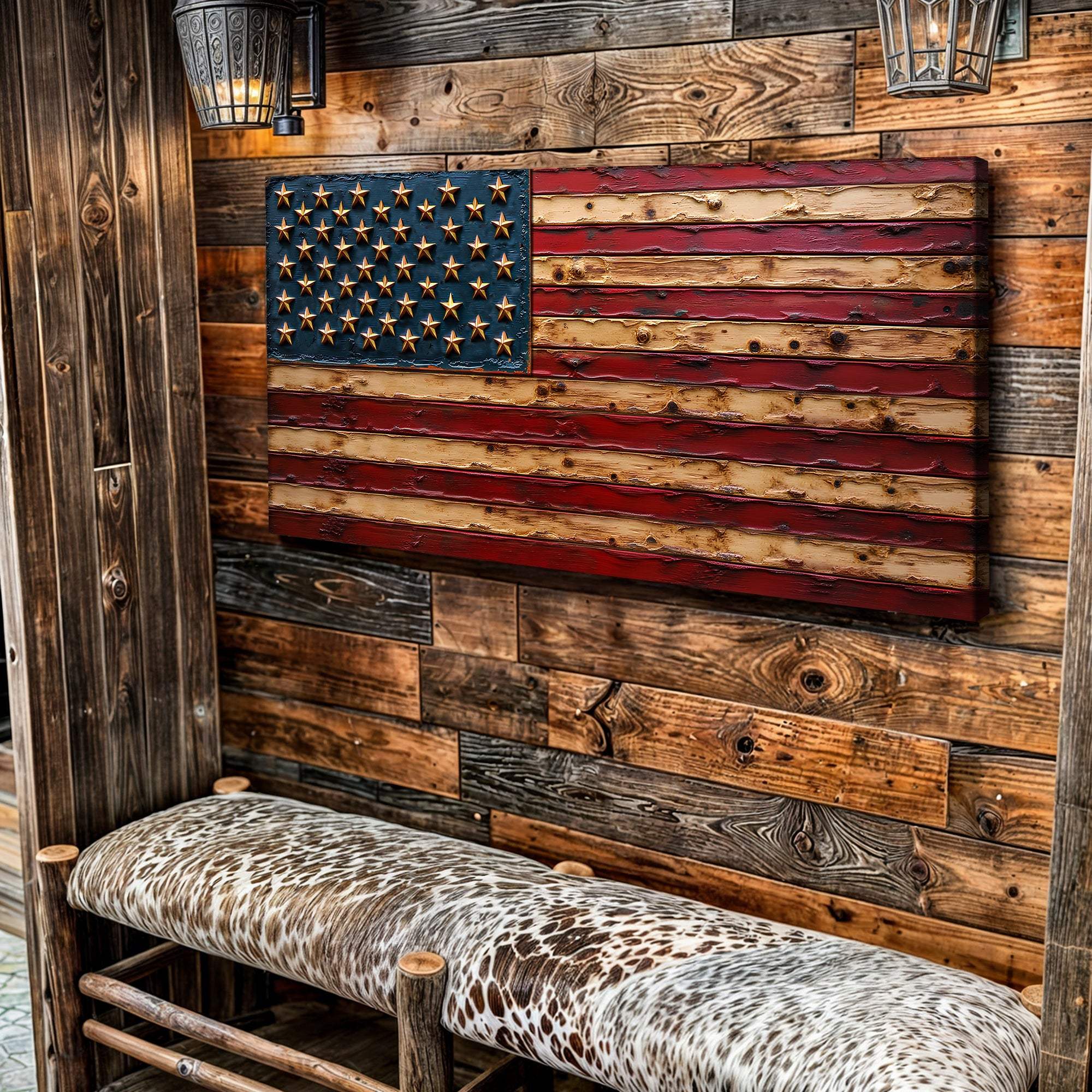 Old Glory American Flag Wall Art - Tailored Canvases - Flyclothing LLC