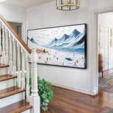 Snow Mountain Abstract Wall Art II - Tailored Canvases - Flyclothing LLC