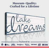 Lake Dreams Sign II - Tailored Canvases - Flyclothing LLC