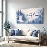 Living Water - John 4:10 Faith Sign - Tailored Canvases - Flyclothing LLC
